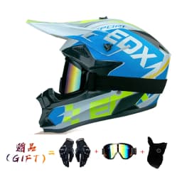 VGV Motocross Motorcycle Helmet Off-Road Helmet DOT Certified Three Piece Giveaway Men Women Adult Child Available All Seasons