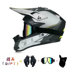 VGV Motocross Motorcycle Helmet Off-Road Helmet DOT Certified Three Piece Giveaway Men Women Adult Child Available All Seasons
