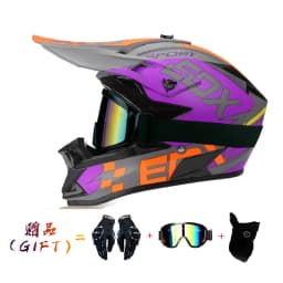 VGV Motocross Motorcycle Helmet Off-Road Helmet DOT Certified Three Piece Giveaway Men Women Adult Child Available All Seasons