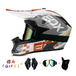 VGV Motocross Motorcycle Helmet Off-Road Helmet DOT Certified Three Piece Giveaway Men Women Adult Child Available All Seasons
