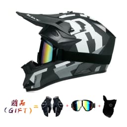 VGV Motocross Motorcycle Helmet Off-Road Helmet DOT Certified Three Piece Giveaway Men Women Adult Child Available All Seasons