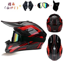 VGV Motocross Motorcycle Helmet Off-Road Helmet DOT Certified Three Piece Giveaway Men Women Adult Child Available All Seasons