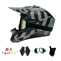 VGV Motocross Motorcycle Helmet Off-Road Helmet DOT Certified Three Piece Giveaway Men Women Adult Child Available All Seasons