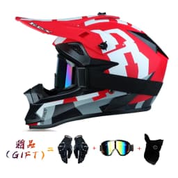 VGV Motocross Motorcycle Helmet Off-Road Helmet DOT Certified Three Piece Giveaway Men Women Adult Child Available All Seasons