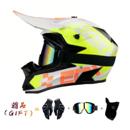 VGV Motocross Motorcycle Helmet Off-Road Helmet DOT Certified Three Piece Giveaway Men Women Adult Child Available All Seasons