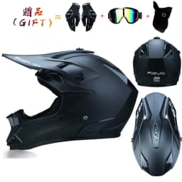 VGV Motocross Motorcycle Helmet Off-Road Helmet DOT Certified Three Piece Giveaway Men Women Adult Child Available All Seasons