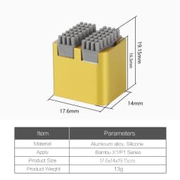 For bambulab P1S X1 Series nozzle silicone wiper Nozzles Brush Hotbed Mounted Scrubbers for Bambu lab Cleaning Tool 3D Printer