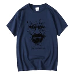 Men Fashion Casual Top Quality Cotton Blend Breaking Bad T Shirts Men Heisenberg Camisetas Hombre Men Cool Tee Shirt Tops