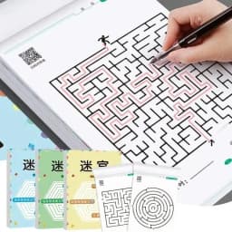 Activity Maze Books for Kids Party Favors Ages 4-8 8-12, Fun and Challenges Mazes Stuffer Classroom Kids Children Concentration