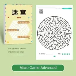 Activity Maze Books for Kids Party Favors Ages 4-8 8-12, Fun and Challenges Mazes Stuffer Classroom Kids Children Concentration