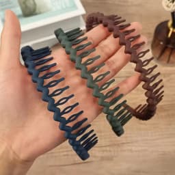 3pcs Fashion Non-slip Hair Bands for Women Men Simple Headband Face Wash Hair Band Wave Shape Hairband Hair Accessories