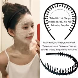 3pcs Fashion Non-slip Hair Bands for Women Men Simple Headband Face Wash Hair Band Wave Shape Hairband Hair Accessories