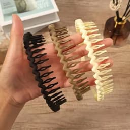 3pcs Fashion Non-slip Hair Bands for Women Men Simple Headband Face Wash Hair Band Wave Shape Hairband Hair Accessories