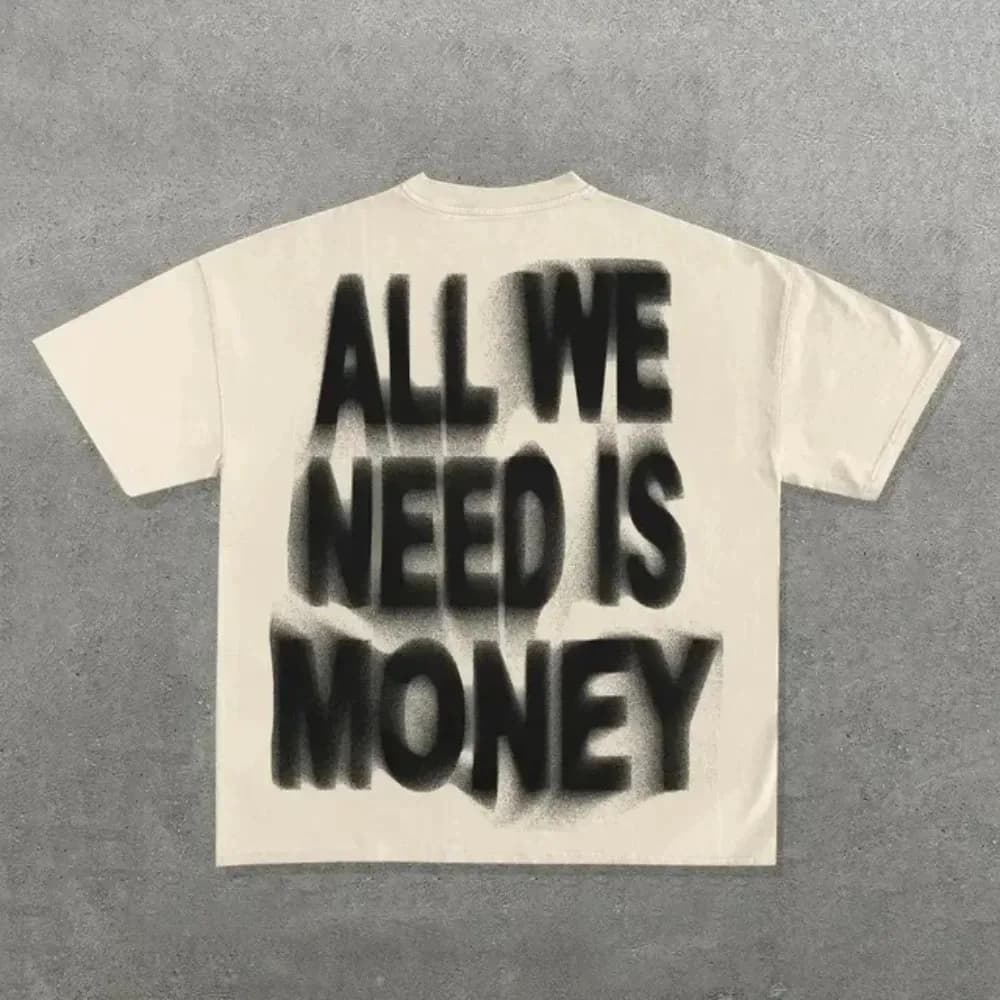 Ins Streetwear Y2k T Shirt Mens Harajuku Hip Hop Graphic Print Casual Cotton Round Neck TShirt Women Gothic Short Sleeve Tops