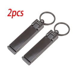 1/2pcs Multi Functional Metal Keychain Lazy Phone Holder Desk Side Hanging Bag Magic Tool Portable Sturdy Durable Pendant