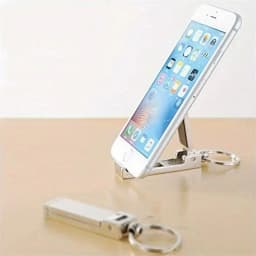 1/2pcs Multi Functional Metal Keychain Lazy Phone Holder Desk Side Hanging Bag Magic Tool Portable Sturdy Durable Pendant