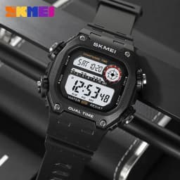 SKMEI 2126 Sports Watches for Men Waterproof Stopwatch Alarm LED Display Digital Countdown Mens Wristwatch Clock Montre Homme