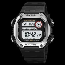 SKMEI 2126 Sports Watches for Men Waterproof Stopwatch Alarm LED Display Digital Countdown Mens Wristwatch Clock Montre Homme