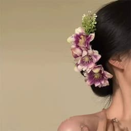 Sweet Brides Wedding Flower Hair Comb Women Yellow pink Flower Hairpin Bridesmaid Headdress Hair Combs Girls Floral Hairclip