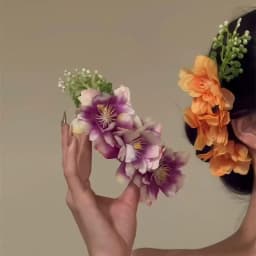 Sweet Brides Wedding Flower Hair Comb Women Yellow pink Flower Hairpin Bridesmaid Headdress Hair Combs Girls Floral Hairclip