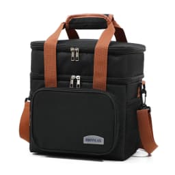 1PC Double Layer Lunch Bag Large Capacity Thermal Insulation Lunch Bags Leakproof Cooler Tote For Men Women Work Picnic School