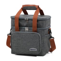 1PC Double Layer Lunch Bag Large Capacity Thermal Insulation Lunch Bags Leakproof Cooler Tote For Men Women Work Picnic School