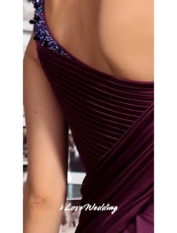 2025 One Shoulder Evening Dresses Solid Color Bridesmaid Dress A Line Floor Length Ruched Zipper Wedding Party Dress Customized