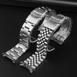 Stainless Steel Strap for Seiko No. 5 SKX007 skx009 Watch 20 22mm Curved Bracelet for Oyster SSK003 for Jubilee Curved Bracelet