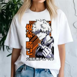 Bakugo Katsuki shirt female Graphic University Pop Culture Punk kawaii hip hop t-shirt Pastel Graphic harajuku Vintage