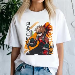 Bakugo Katsuki shirt female Graphic University Pop Culture Punk kawaii hip hop t-shirt Pastel Graphic harajuku Vintage