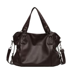 Women's Large Capacity Shoulder Casual Tote Bag Laptop Roomy Handbag Soft Leather Crossbody Business Black Big Bag A4 Sac A Main