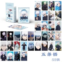 55pcs J-ujutsu Kaisen Japanese Anime Lomo Card Games Postcards Message Photo Gift Fan Game Gojo Cards Collection