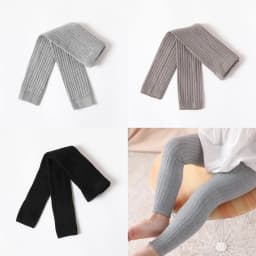 Baby Girl Tights Cable Knit Footless Leggings Stockings Solid Cotton Pantyhose for Infant Toddler 0-6T