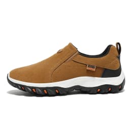 New Men's Casual Sports Shoes PU Leather Mountaineering Travel Shoes Men's Outdoor Lightweight And Comfortable Walking Shoes