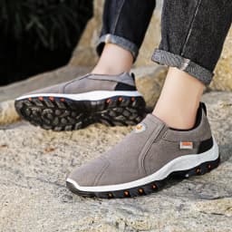 New Men's Casual Sports Shoes PU Leather Mountaineering Travel Shoes Men's Outdoor Lightweight And Comfortable Walking Shoes