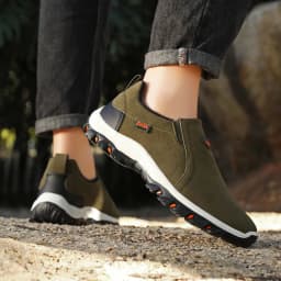 New Men's Casual Sports Shoes PU Leather Mountaineering Travel Shoes Men's Outdoor Lightweight And Comfortable Walking Shoes