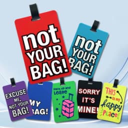 1/7PC Portable Travel Accessories Luggage Travel Tag Silica Gel Suitcase Labels Name ID Address Tags Baggage Boarding Tag Label