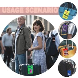 1/7PC Portable Travel Accessories Luggage Travel Tag Silica Gel Suitcase Labels Name ID Address Tags Baggage Boarding Tag Label