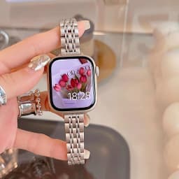 Slim Stainless Steel Strap for Apple Watch Ultra 49mm Compatible with Series 9 8 76 SE 543Metal Bracelet 38/42mm 40/44mm 41/45mm