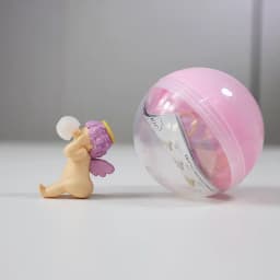 In Stock BRIGHT LINK Capsule Toys Cute Naked Wings Angels and Demons Whisper Earplugs Earbuds Earrings Halloween Figures Gifts