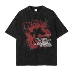 Anime J-Jujutsu K-Kaisen T Shirts Vintage Washed CHOSO T-shirt Oversize Short Sleeve Fushiguro Toji Gojo Saturo Itadori Tees Men