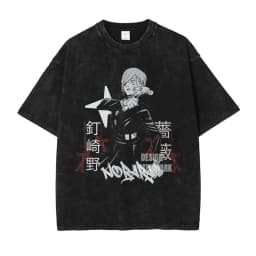Anime J-Jujutsu K-Kaisen T Shirts Vintage Washed CHOSO T-shirt Oversize Short Sleeve Fushiguro Toji Gojo Saturo Itadori Tees Men