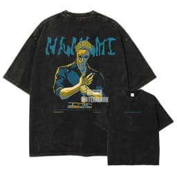 Anime J-Jujutsu K-Kaisen T Shirts Vintage Washed CHOSO T-shirt Oversize Short Sleeve Fushiguro Toji Gojo Saturo Itadori Tees Men