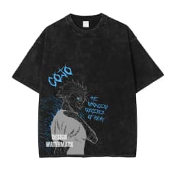 Anime J-Jujutsu K-Kaisen T Shirts Vintage Washed CHOSO T-shirt Oversize Short Sleeve Fushiguro Toji Gojo Saturo Itadori Tees Men