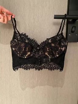 Sexy Lace French New Strappy Bra, Backless Underwear, Women's Retro Thin Vest Bra