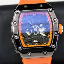 Men Watches Light Luxury Brand Domineering Beauty Trend Pentagram Luminous Wine Barrel Shaped Male Fashion Quartz Clock Watch