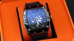 Men Watches Light Luxury Brand Domineering Beauty Trend Pentagram Luminous Wine Barrel Shaped Male Fashion Quartz Clock Watch