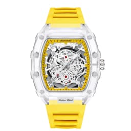 UTHAI BK134 Fashionable Men Watch Barrel Shaped Transparent Waterproof Quartz Watch Sports Clock Gift Watches for Man