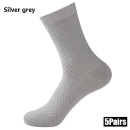 5 Pairs Men Bamboo Fiber Crew Socks Man High Quality Spring Autum Winter Business Breathable Male Dress Ankle Socks
