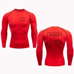 Your Design Logo Top Men Women Print Original Design Tshirts Jogging Workout Gym Quick Dry New Custom Compression T Shirt
